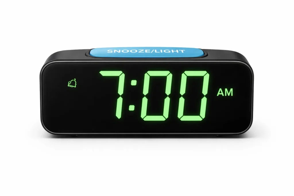 Sveglia parlante con display grande e tasto dimmi l'ora &mdash; modello consigliato