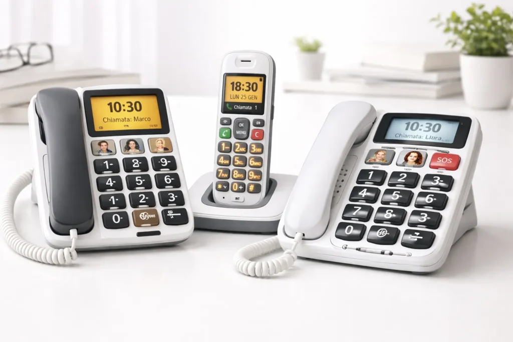 Telefono cordless per anziani con tasti grandi e display &mdash; modello consigliato