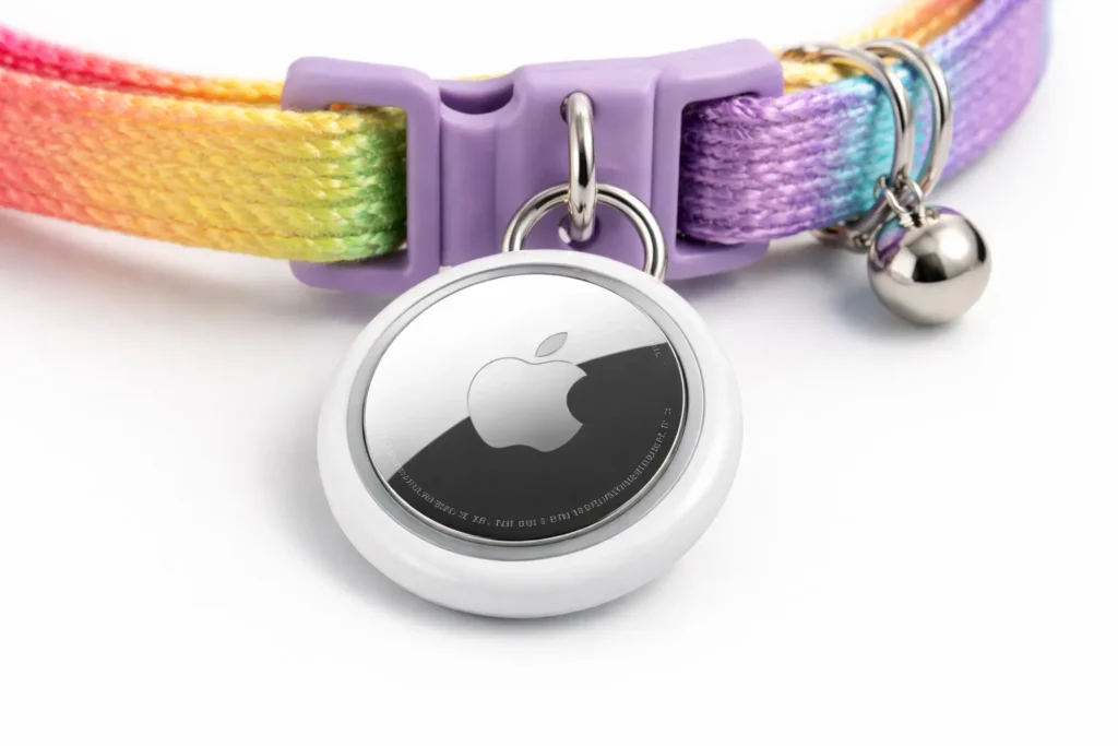 Apple AirTag su collare per gatto &mdash; alternativa senza abbonamento