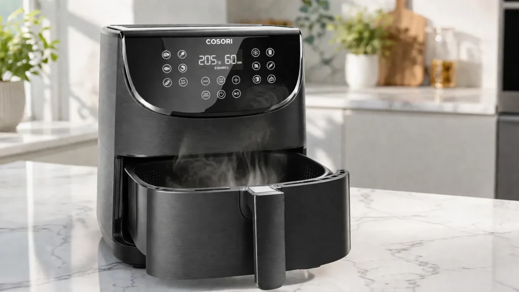 Friggitrice ad aria in acciaio inox senza odore di plastica