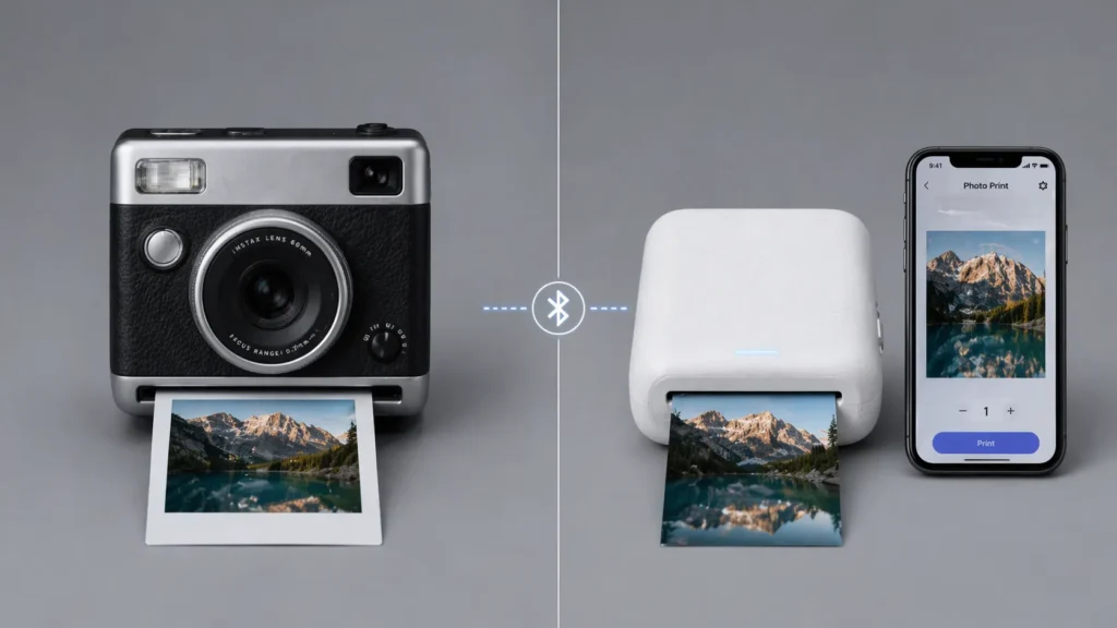 Fotocamera Instax vs stampante portatile bluetooth — quale scegliere