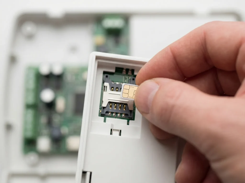 Inserimento SIM GSM nella centralina allarme casa &mdash; funziona senza wifi
