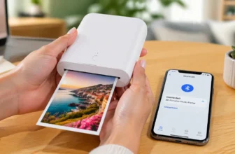 Stampante portatile per smartphone — foto stampata dal cellulare via bluetooth