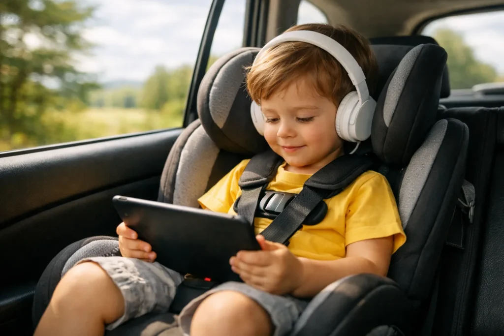 Tablet per bambini usato in auto senza WiFi &mdash; contenuti offline