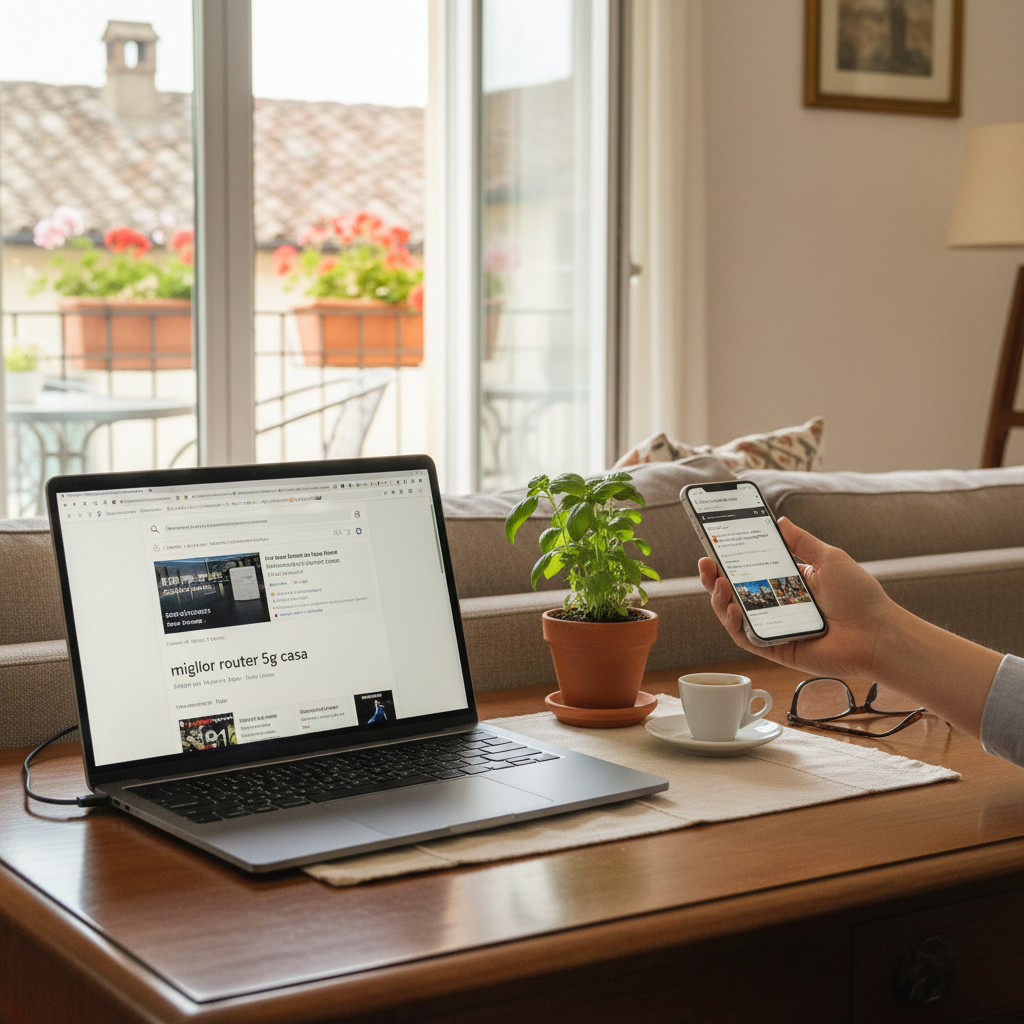 Quale router WiFi comprare nel 2026: la guida per non sbagliare scelta 2 Router 5G CPE C7 WiFi 6 AX3000 — internet senza linea fissa in tre minuti — illustrazione editoriale