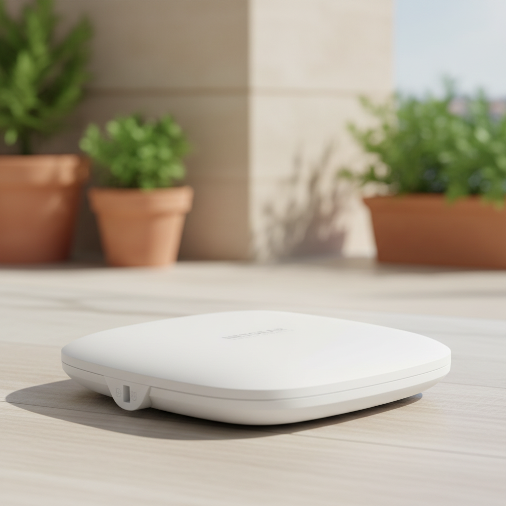 Quale router WiFi comprare nel 2026: la guida per non sbagliare scelta 3 Netgear WAX210 WiFi 6 — l’access point che sostituisce il router del salotto — illustrazione editoriale
