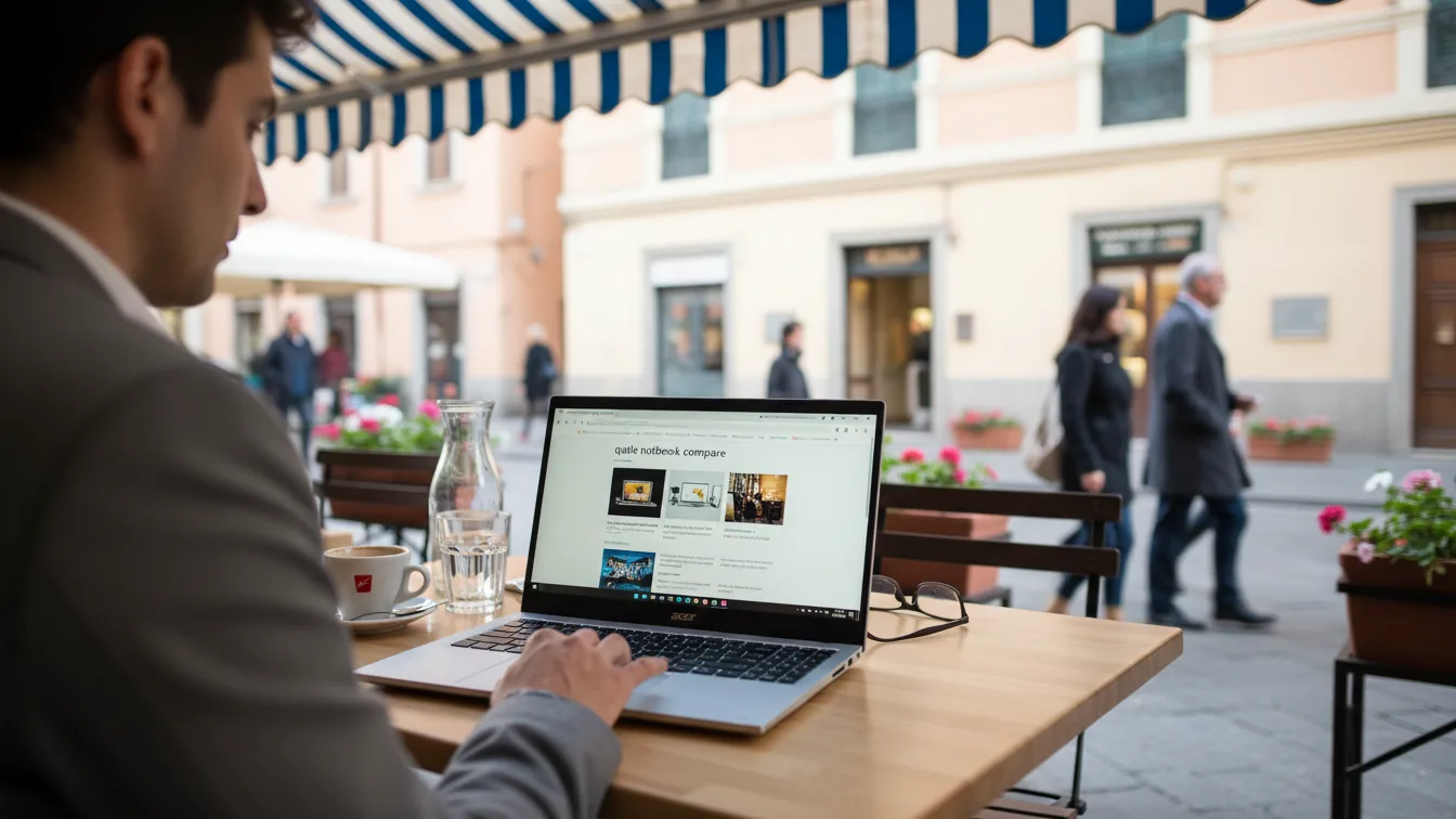 Acer Aspire Go 15 AG15-72P — Notebook da 15,6″ con Core 5 — illustrazione editoriale