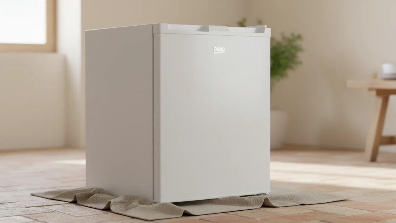 Beko TSE1424N - Frigorifero da tavolo, b100, battuta porta intercambiabile, buona illumina &mdash; illustrazione editoriale