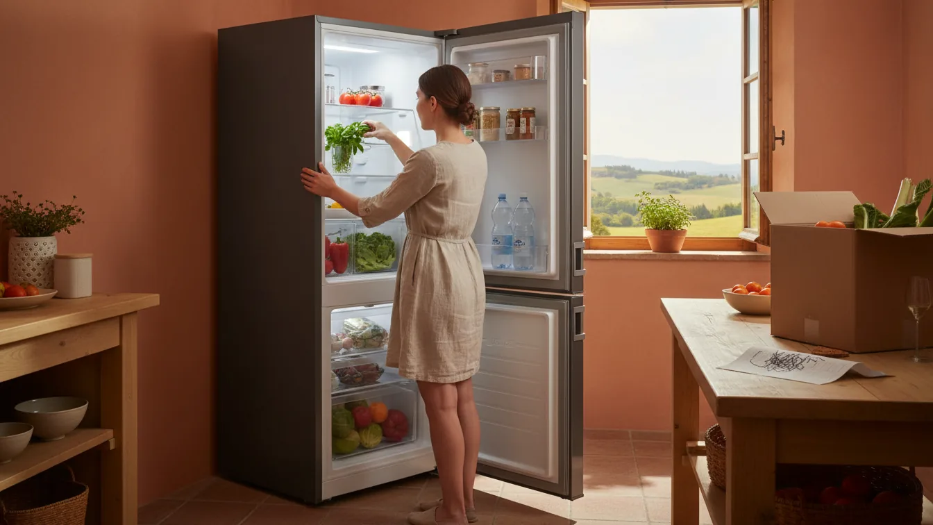 Frigorifero Combinato Samsung EcoFlex AI 2m 390L RB38C776CB1/EF, Black &mdash; illustrazione editoriale