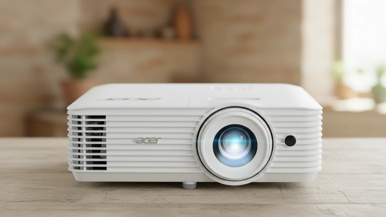 Acer Proiettore Home Entertainment H6815P — 4000 lumen per sale luminose — illustrazione editoriale