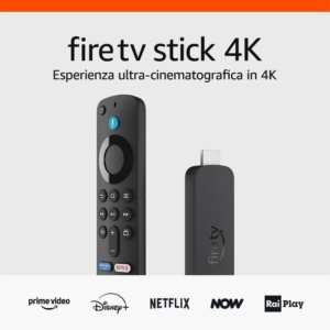 Fire TV Stick 4K Amazon streaming avanzato, Wi-Fi 6