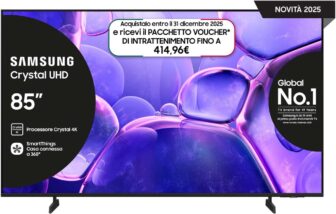 Samsung UE85U8090 85″ Crystal UHD 4K 2025