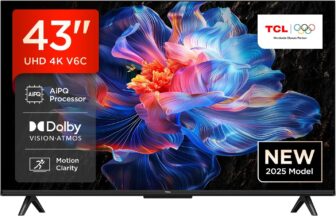 TCL 43V6C 43″ 4K HDR Google TV