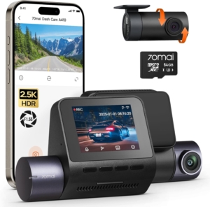 70mai A410 dashcam 2.5K + 1080p