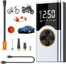 Compressore aria portatile 4000mAh LCD 150PSI