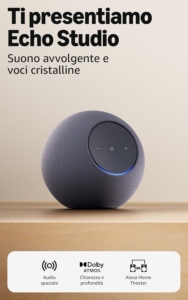 Nuovo Echo Studio, Audio Spaziale Dolby Atmos Alexa